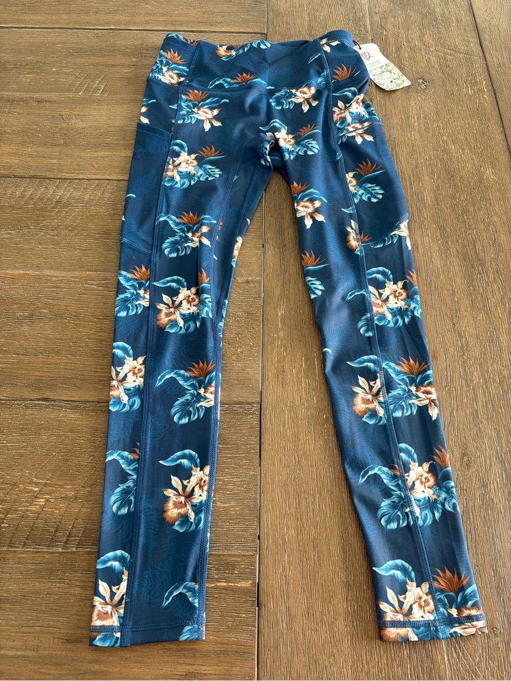 Floral Navy High-Rise Performance Leggings